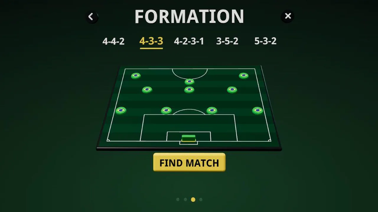 FORMATION : le Brésil aligné en 4-3-3, TROUVER UN MATCH en dessous